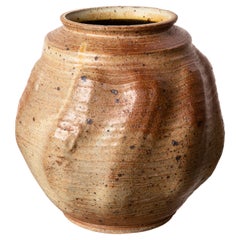 Ceramic Vessel with Raised Striated Pattern