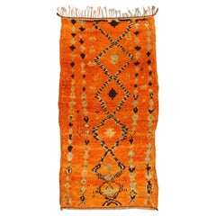 Handgeknüpfter marokkanischer Beni-Mklid-Teppich im All-Over-Stil mit Stammesmotiv