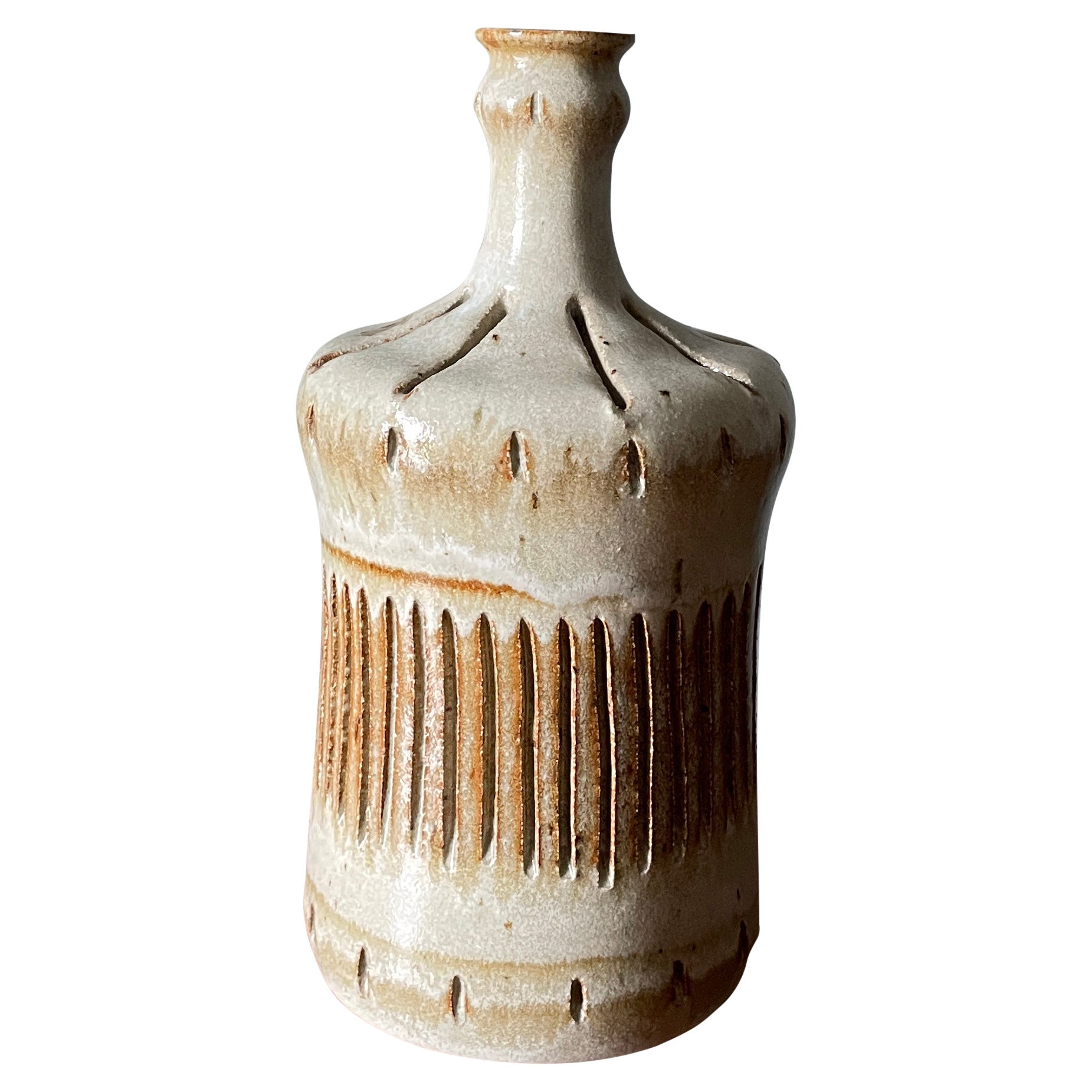 Vintage Studio Crafted Ceramic Vase, circa 1980s