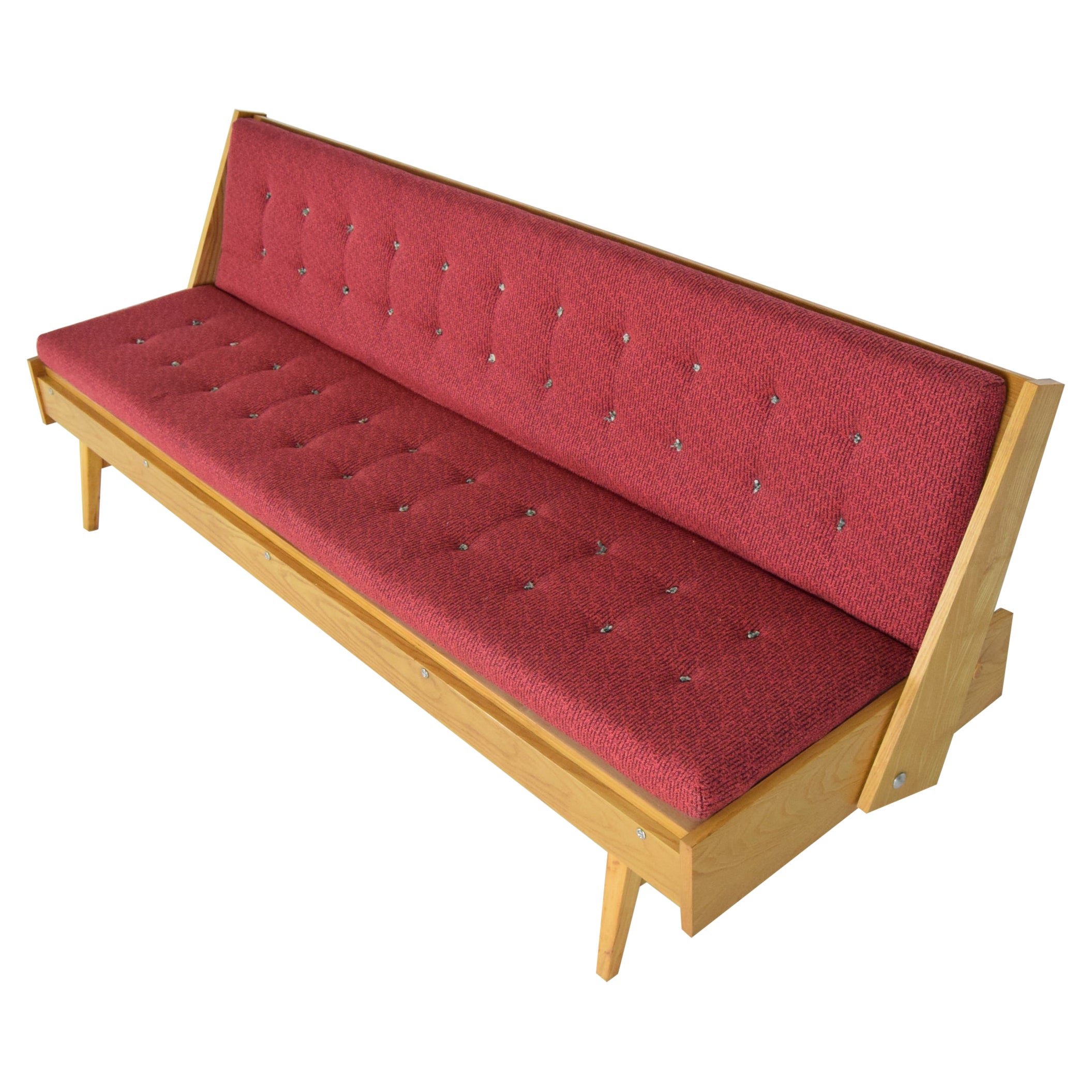 Mid-Century Folding Sofa or Daybed, 1960's For Sale
