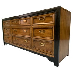 Retro Thomasville Mid Century Two-Toned Triple Dresser