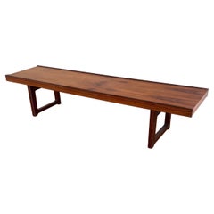 Long Low Profile Bench / Coffee Table in Rosewood Torbjørn Afdal for Bruksbo