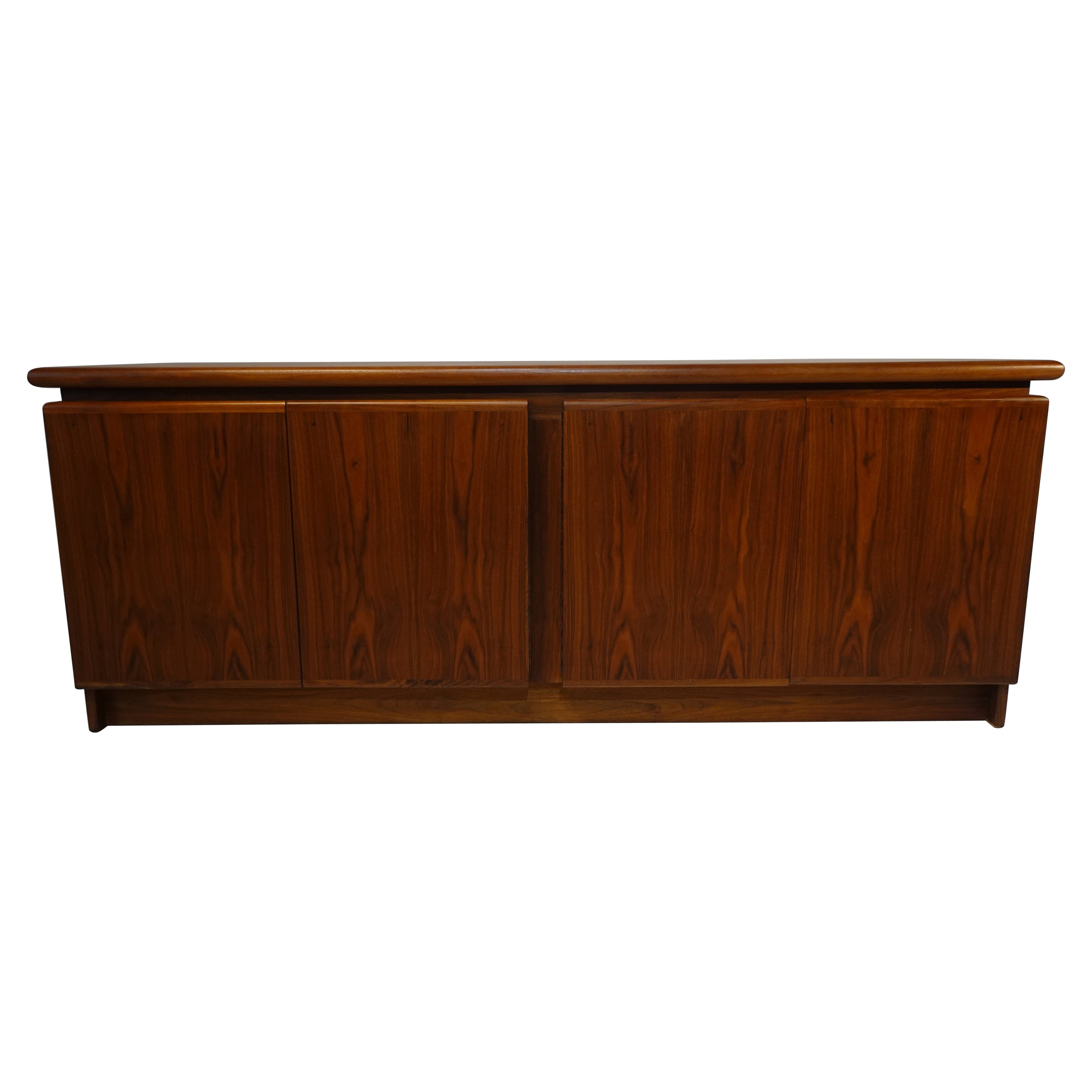 Danish Walnut Credenza / Sideboard in the Style of Poul Hundevad
