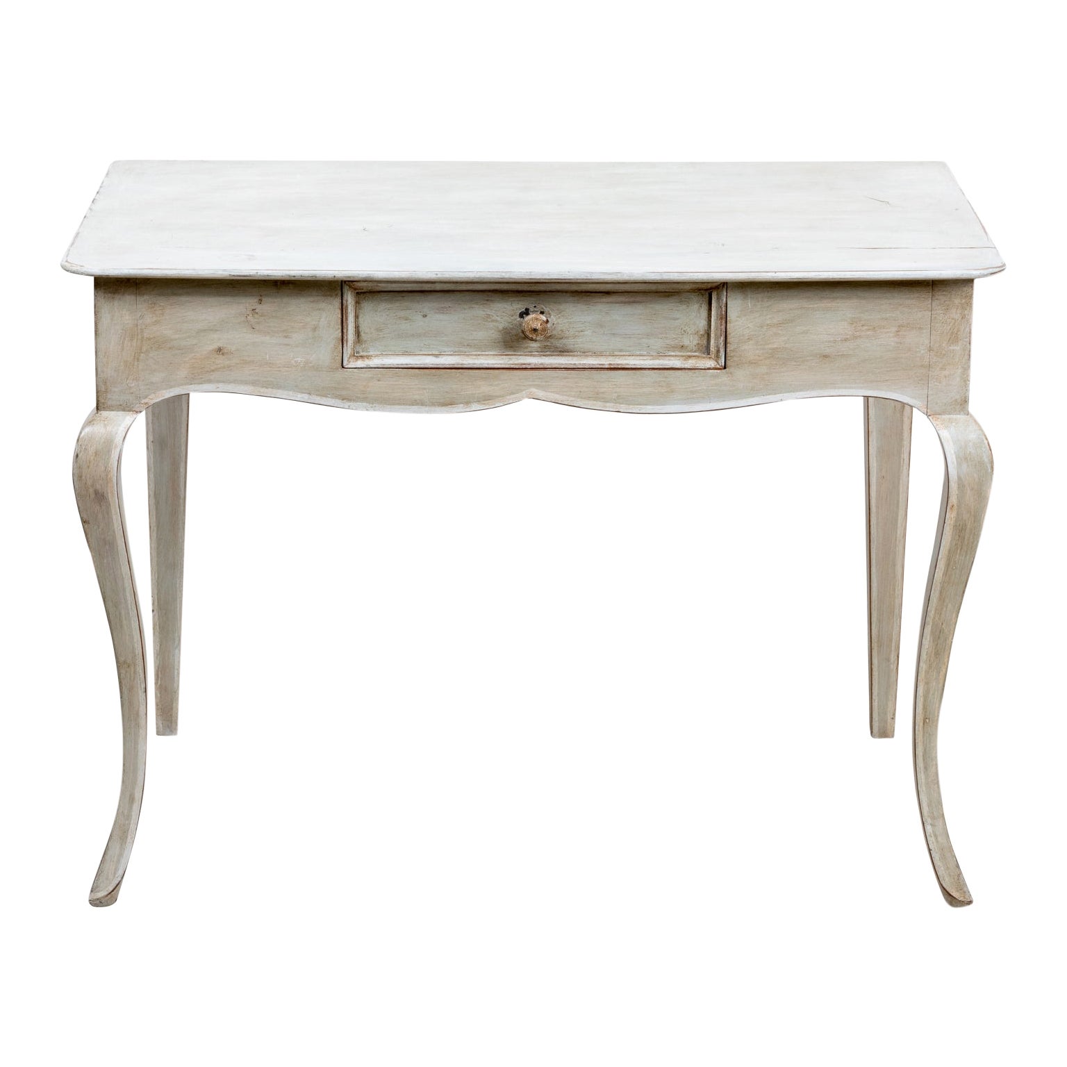 French Antique Painted Console or Desk