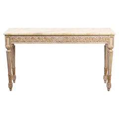 Louis XVI Style Painted and Gilt Console