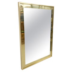 Retro 1973 Brass Wall Mirror Carvers Guild MA by Carl Canner Designer