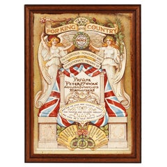 WWI Framed Memorial Death Tile 1917 Argyll & Sutherland Highlanders