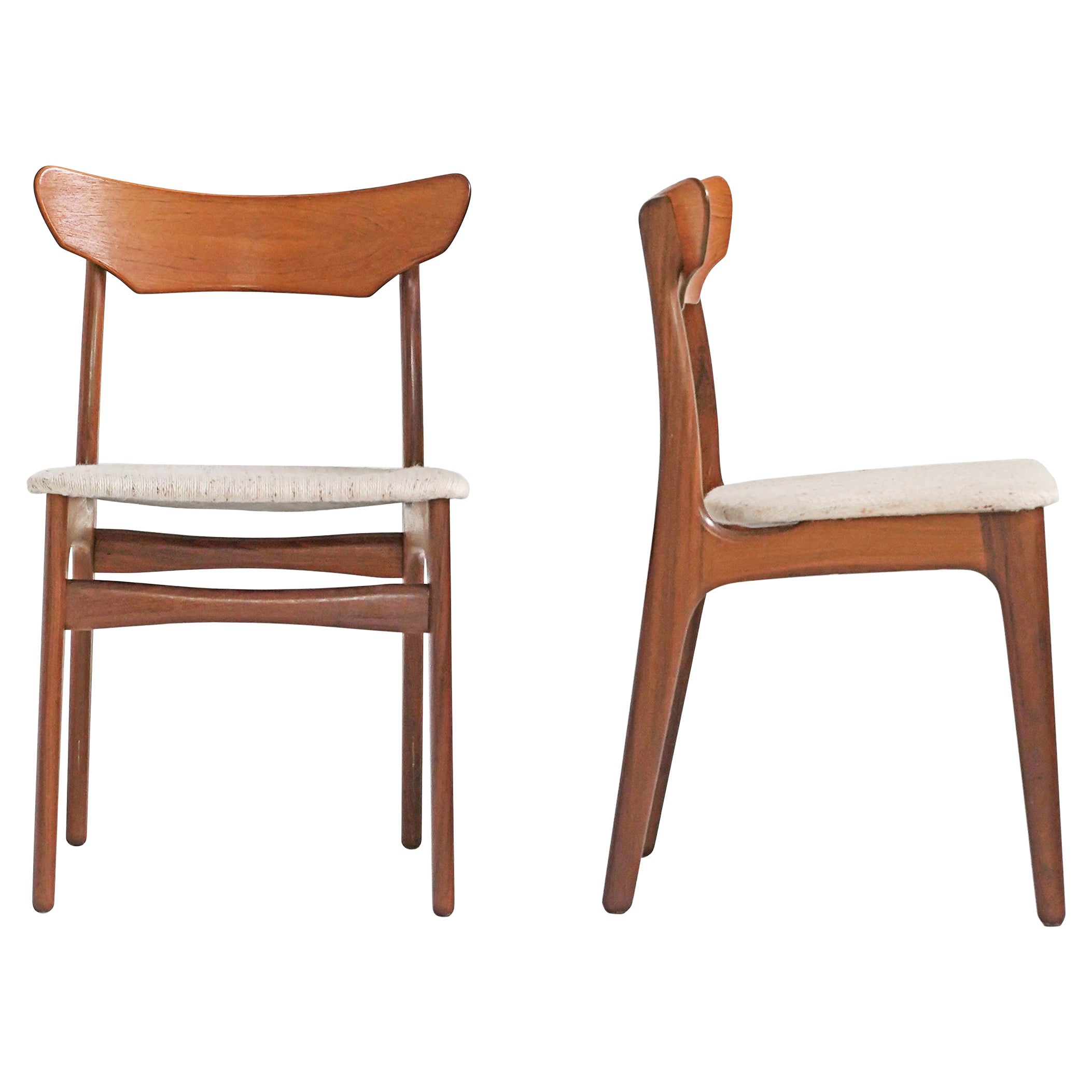 Set of 4 Danish Teak Dining Chairs for Schionning & Elgaard
