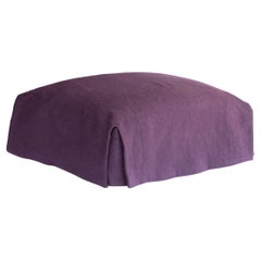 Slip-Covered Ottoman