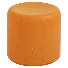 Fiberglass Stool in Orange-Yellow