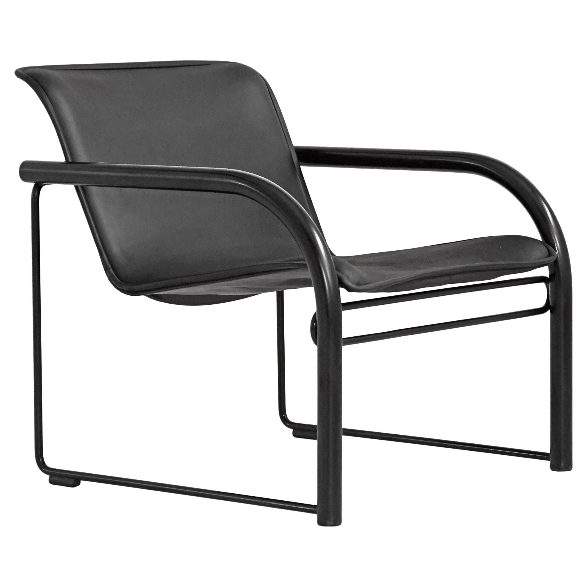 RS48 Lounge Chair in Leather by Robert Schultz for Nienkamper For Sale