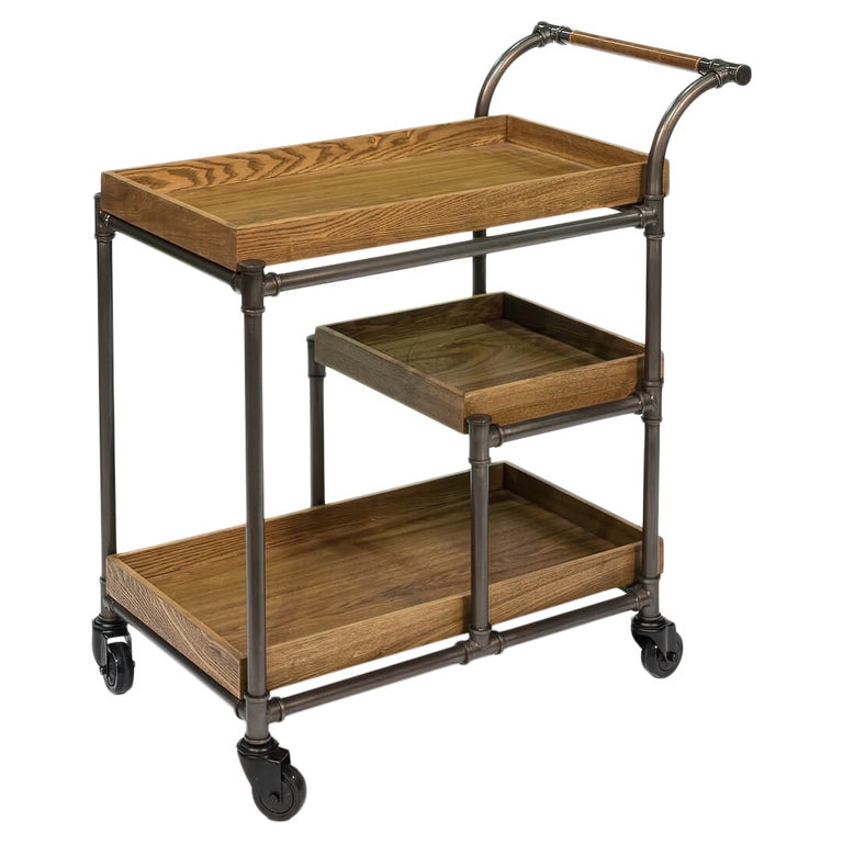 Industrial Bar Cart Trolley For Sale