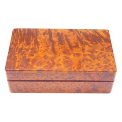 Box in Burled Wood, Brown Color, France, xx Century