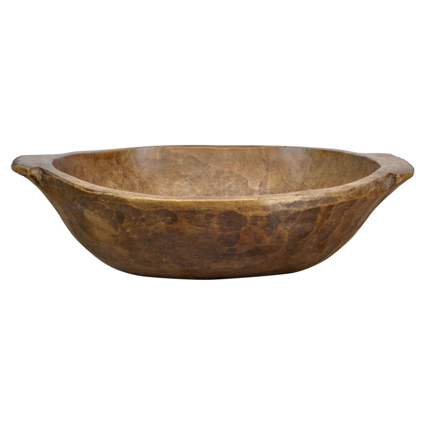 Handmade Wooden Dough Bowl, Early 1900s