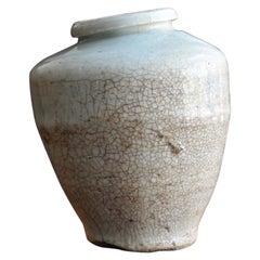 Small Chinese antique White Porcelain Vase / 18th-19th Century / Wabi-Sabi Vase