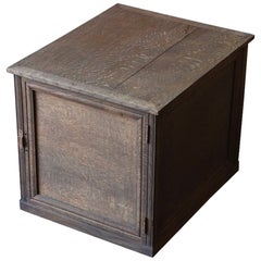 Vintage Japanese Old Wooden Box / Showa Era / Stool / Tv Board/Side Table