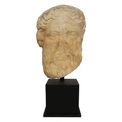 Hermes Head Sculpture, 4th Century, Greece