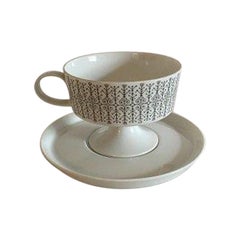 Rosenthal Bjorn Wiinblad Designed Cup on Foot with Saucer