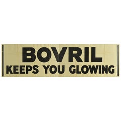 Original Vintage Poster Bovril Keeps You Glowing Beef Hot Drink Food Ad Campaign