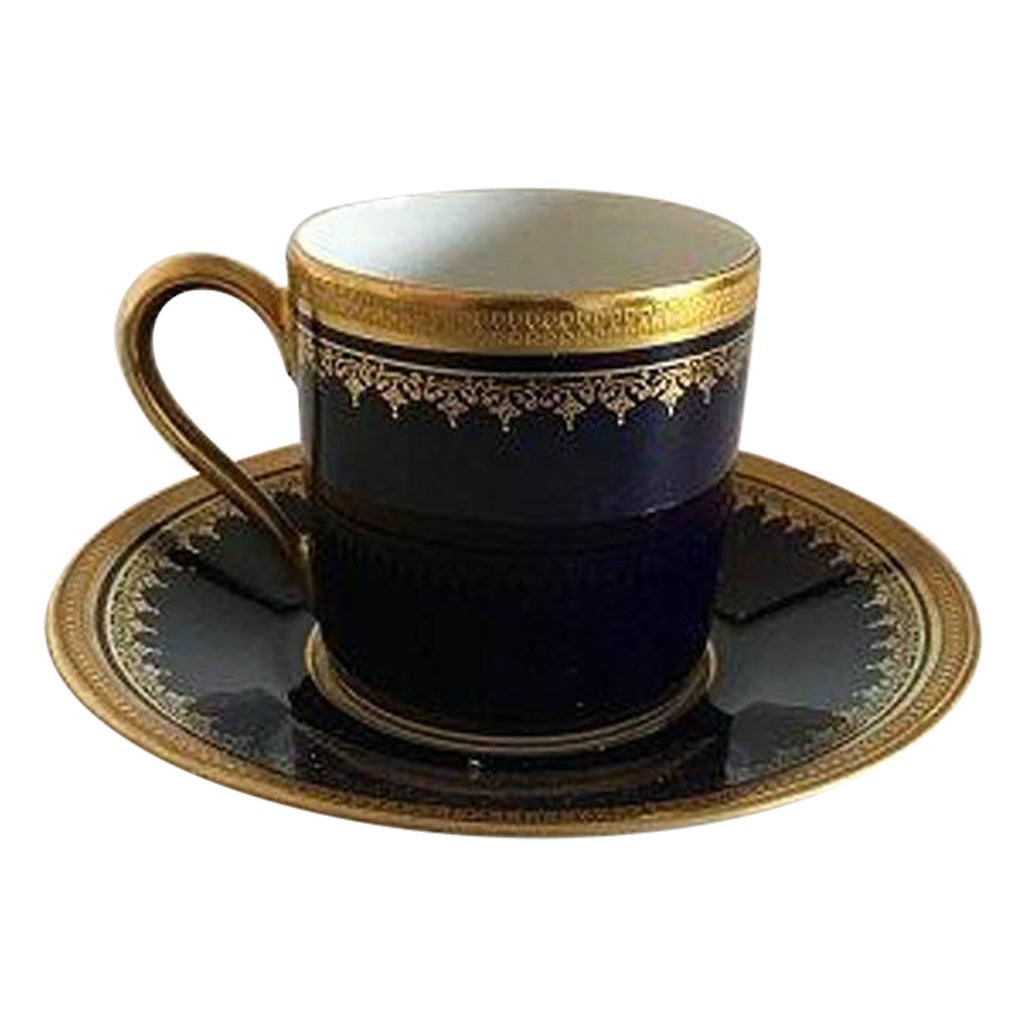 Rosenthal Mocca Cup in Gold and Blue For Sale