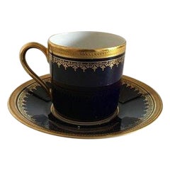 Rosenthal Mocca Cup in Gold and Blue
