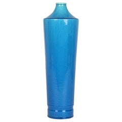 Chinese Qing Unusual Turquoise Glazed Ceramic Vase