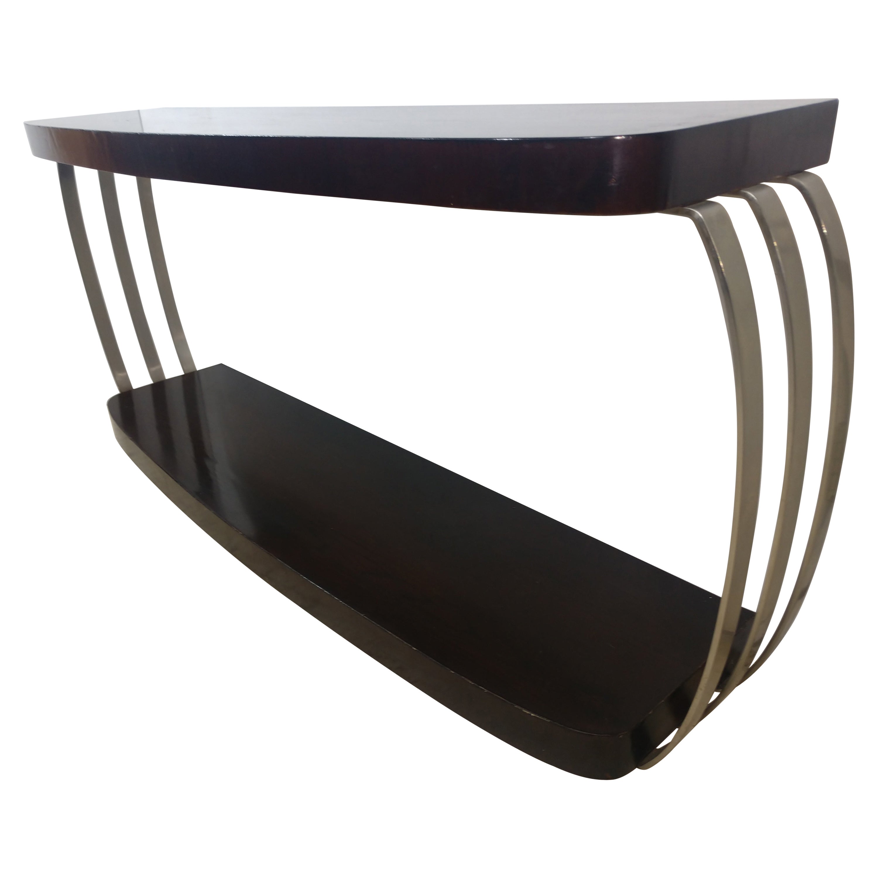 Art Deco Moderne Console or Sofa Table, C1940