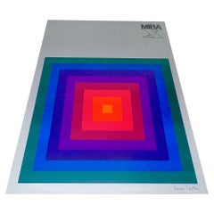 1971, Verner Panton Original Werbeplakat Opart Design