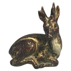 Vintage Royal Copenhagen Lying Deer Figurine No 22607