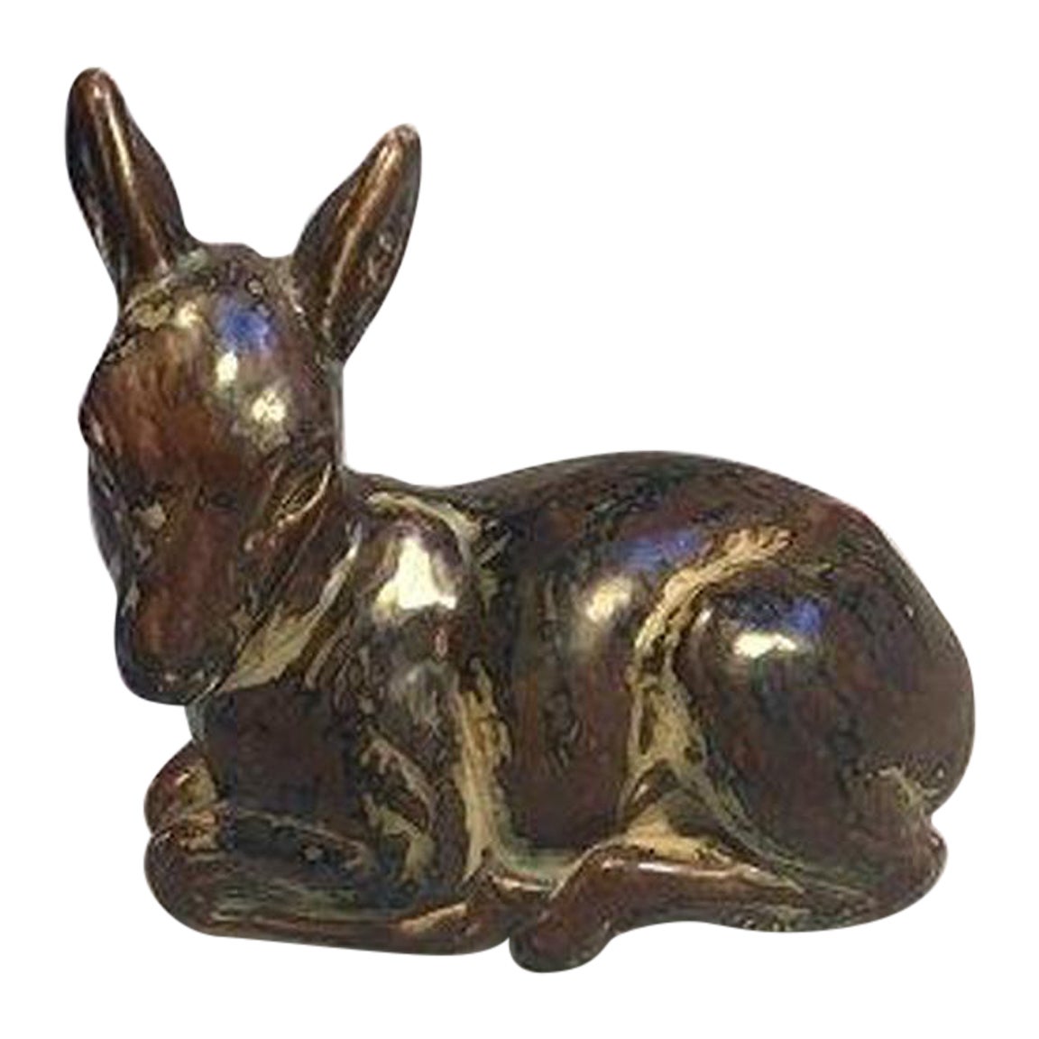 Royal Copenhagen Lying Doe Figurine No 20506 For Sale