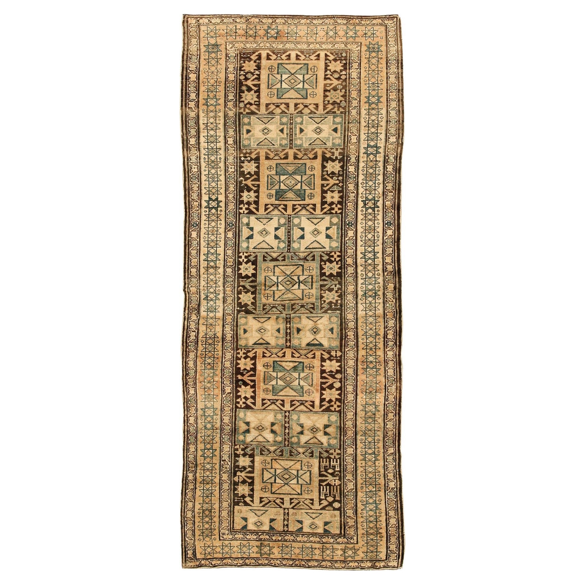 Nazmiyal Collection Antique Persian Malayer Runner. 3' 9" x 9' 7"