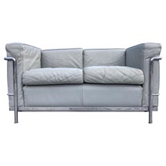 Le Corbusier LC 2 Two Seat Sofa Cassina