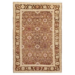 Nazmiyal Collection  Antique Indian Agra Rug. Size: 5 ft 9 in x 8 ft 5 in 