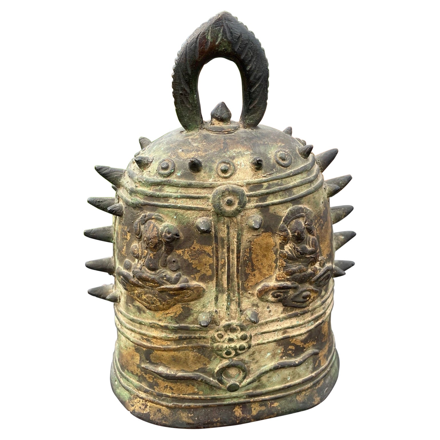 Japan Fine 1920s Gilt Bronze Buddhist Temple Bell 9