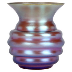 WMF Myra Kristal Iridescent Glass Vase by Karl Wiedmann