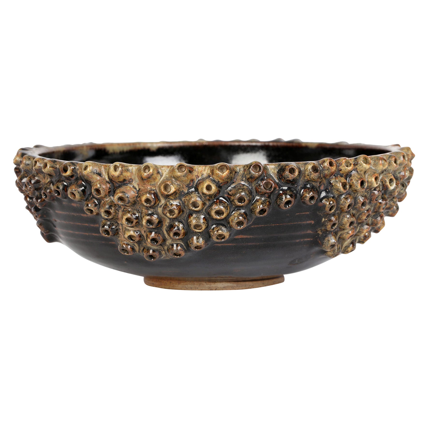 Bol en poterie Bob Fierek Cornish Studio avec Barnacles en vente