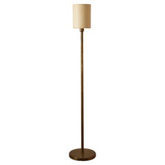 Abo Randers, Floor Lamp, Brass, Paper, Denmark, 1960s