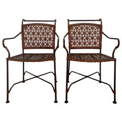 Pair of 20th Century Boho Style Bar Chairs