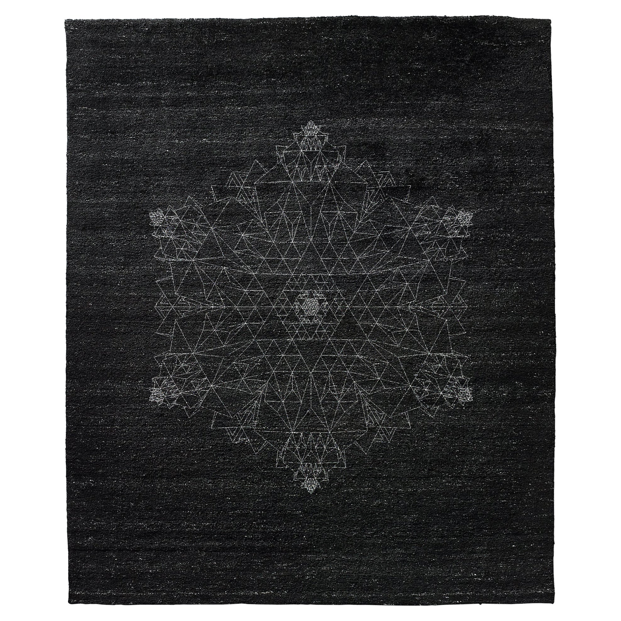 Handgeknüpfter Teppich aus Wolle von Hand,hedra