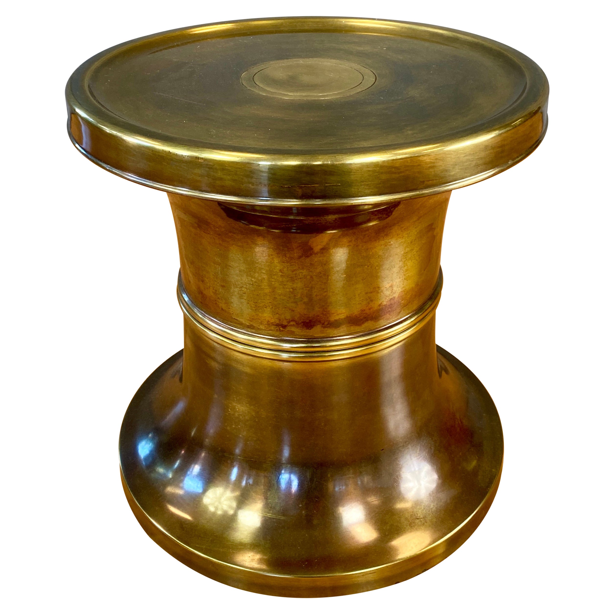 Mastercraft Brass Stool or a Low Side Table