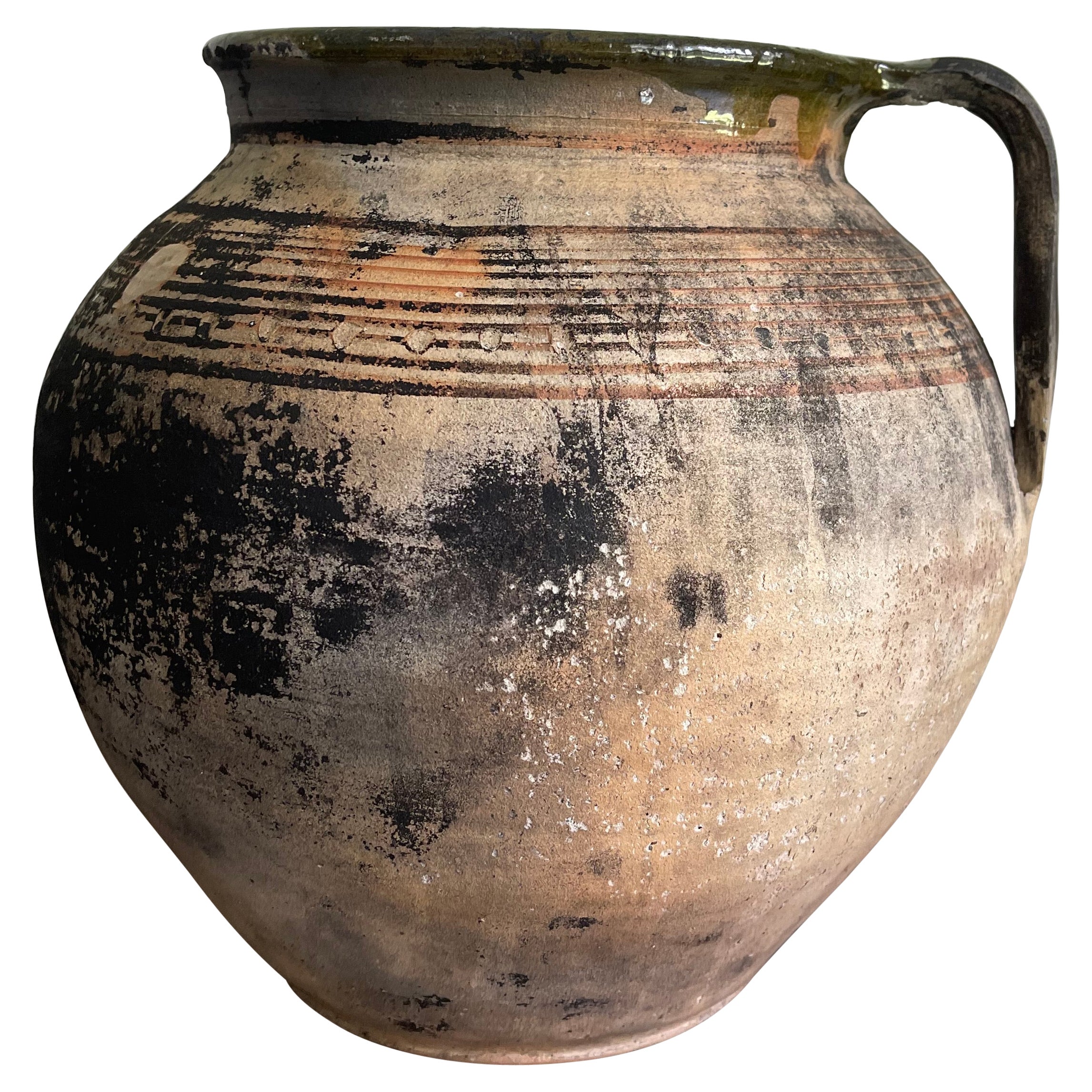Antique Wabi Sabi Clay Pot