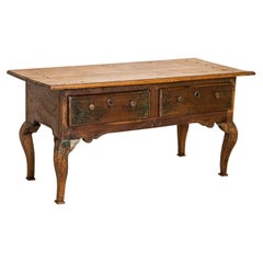 Antique Console Table on Cabriolet Legs