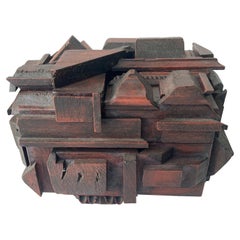 Richard Faralla, Wood Sculpture/ Jewelry Box, Dot of Exhibition 'F3' in Bottom