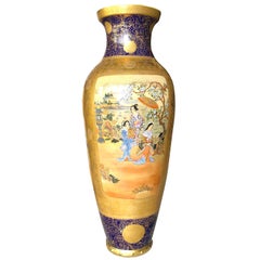 Monumental Rare 'Kinkozan' Satsuma Vase
