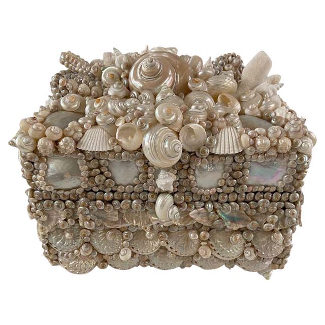 Shell covered Coquillage Box at 1stDibs