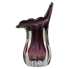 Murano Pulpit Vase in Amethyst Glass from Seguso, 1960s