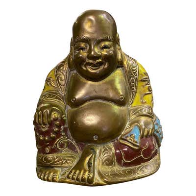 Large Antique Asian Chinese Soapstone Sculpture of the Laughing Buddha ...