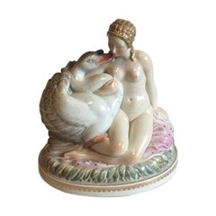 Royal Copenhagen Overglaze Figurine Leda and the Swan No 1946
