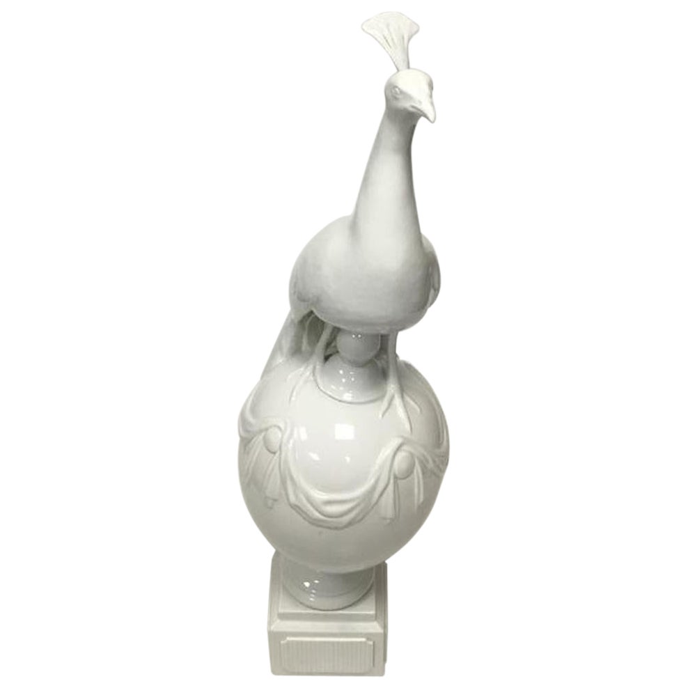 Royal Copenhagen Figurine of Peacock on Ball For Sale