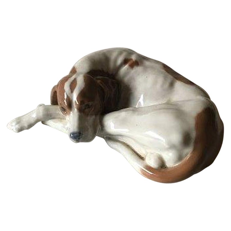 Royal Copenhagen Pointer Head Down Figurine No 1634